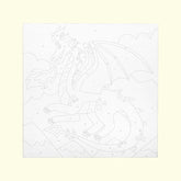 *Ooly Colourific Canvas Paint by Number Kit - Fantastic Dragon
